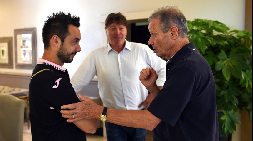 Palermo: De Zerbi controllato a vista, Zamparini supervisiona l'allenamento