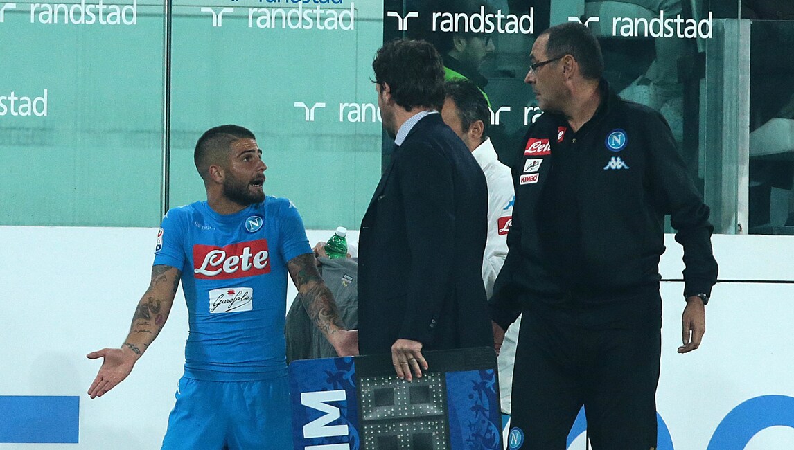 Napoli, scoppia la pace tra Insigne e Sarri