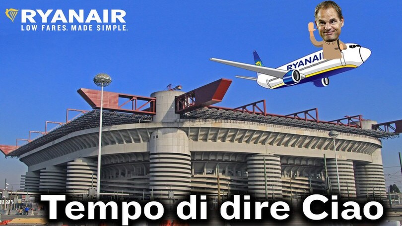 De Boer, lo sfottò della compagnia aerea: «Tempo di tornare in Olanda»
