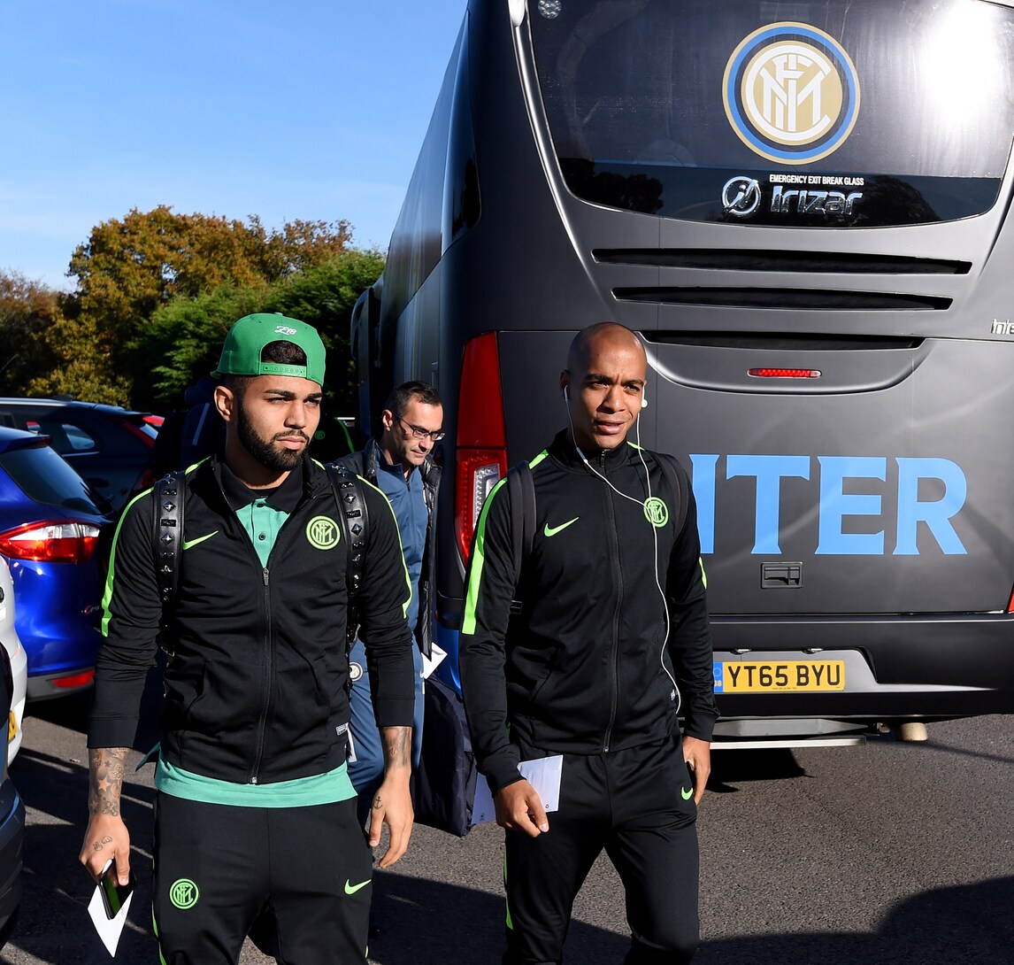 Europa League, le foto dell'arrivo dell'Inter di Vecchi a Southampton