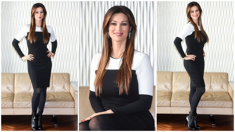 Manuela Arcuri in bianconero per il nuovo film