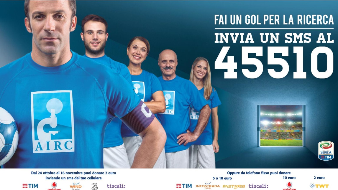 Il mondo del calcio scende in campo al fianco di Airc