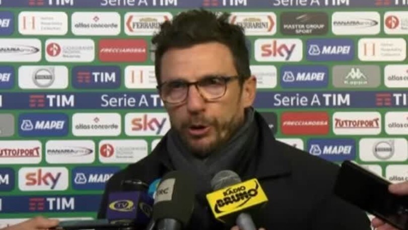 Di Francesco: "Subito un altro gol in fuorigioco"