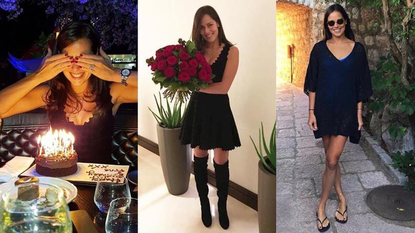 Ana Ivanovic, rose rosse per i suoi 29 anni