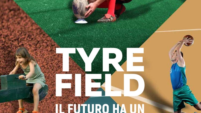 Gomma riciclata, il campo da gioco, fa parte del gioco