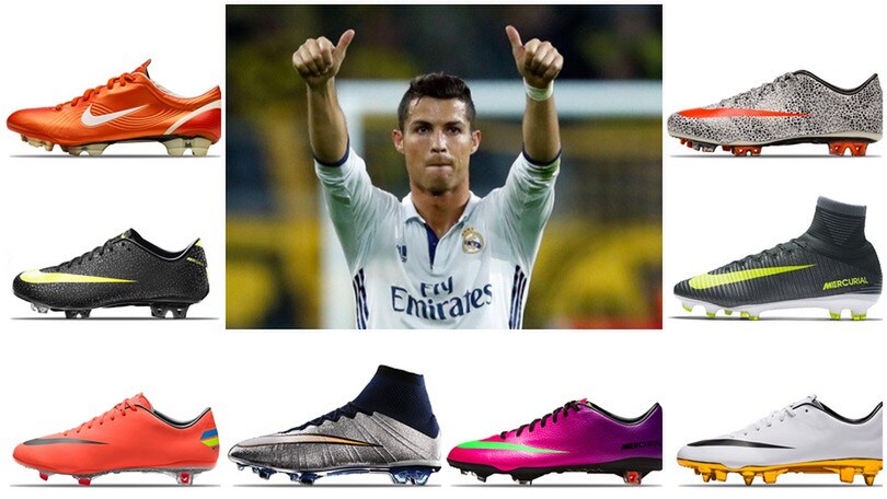 Cristiano Ronaldo, 30 scarpini per fare la storia