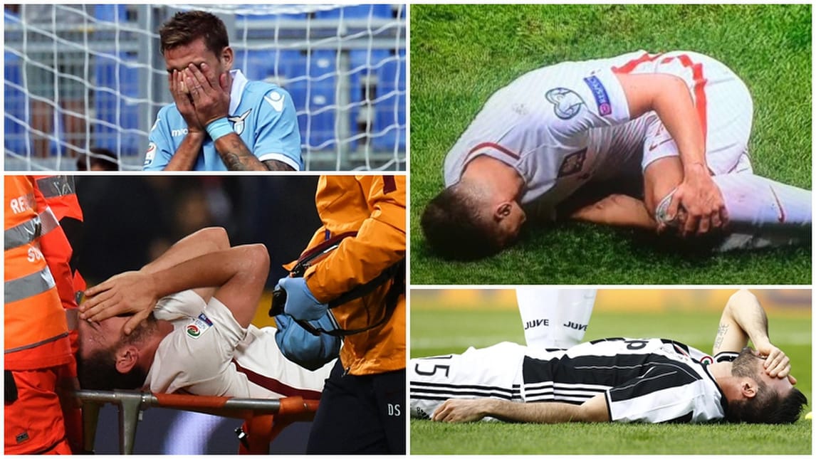 Serie A, allarme infortuni: Juventus in testa