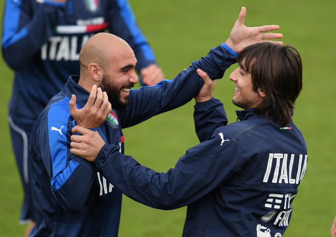 Italia, grandi sorrisi per l'allenamento azzurro di oggi