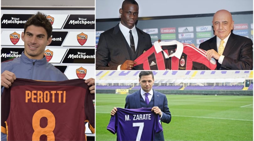Da Balotelli a Perotti: ecco i grandi colpi di mercato a gennaio
