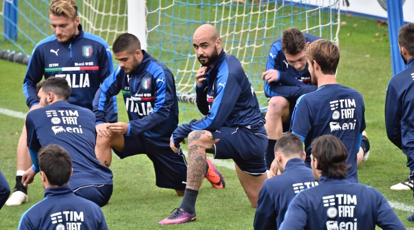 Ultimo allenamento per gli Azzurri, poi volo per Vaduz