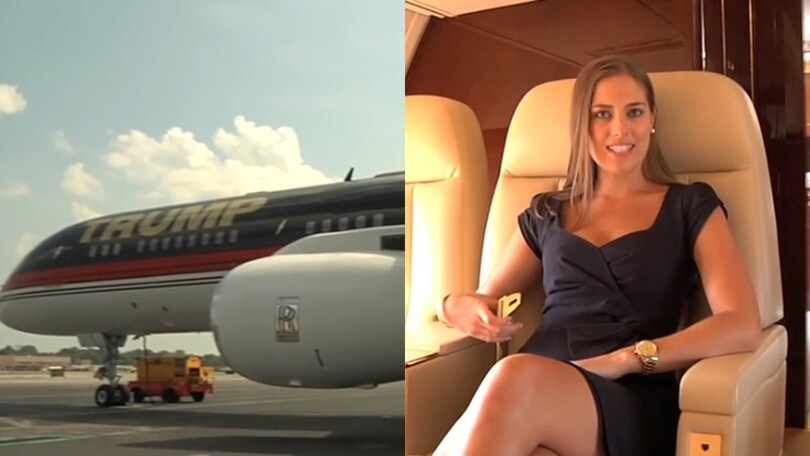 Ecco l'"Air Force Trump": anche le cinture di sicurezza sono d'oro