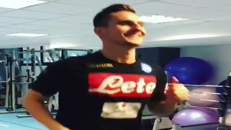 Napoli, Milik torna a correre