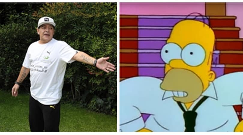 Maradona contro i Simpson: «Non li posso vedere»