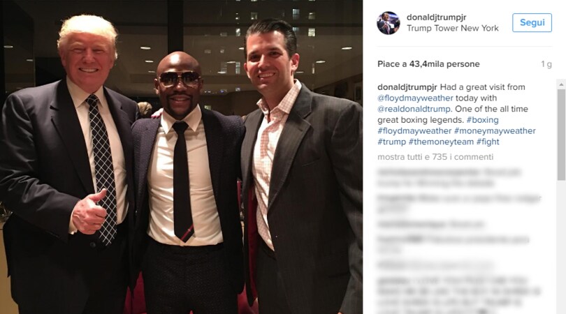 Lo sport con Donald Trump, Mayweather come Tyson