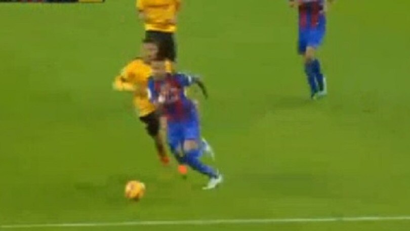 FOTO Barcellona-Malaga, fallo killer di Llorente su Neymar