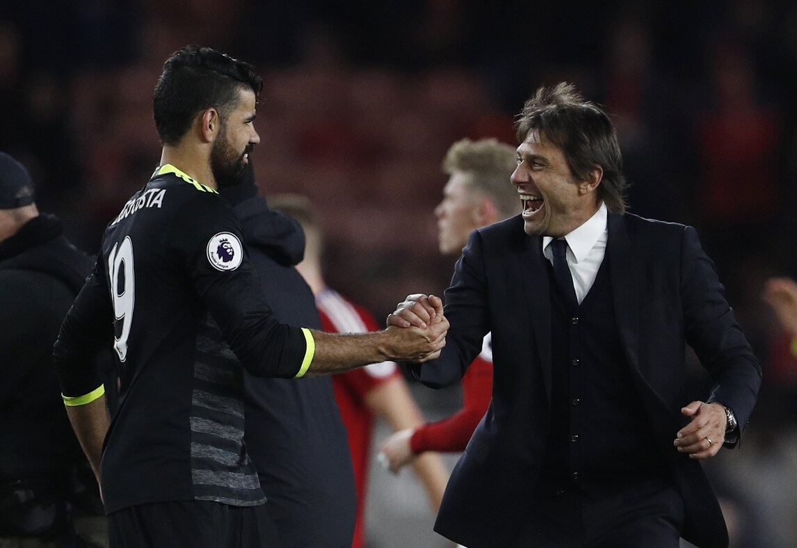 Premier League, il Chelsea di Conte in vetta da solo: 1-0 al Middlesbrough