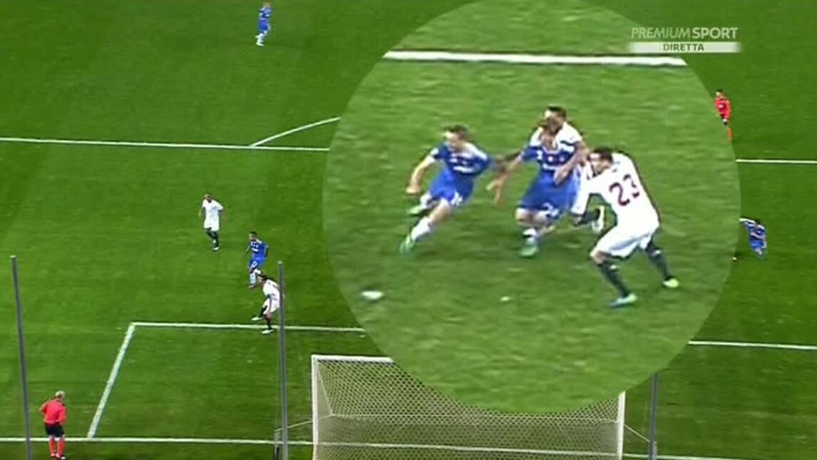 Siviglia-Juventus: il rigore fischiato a Bonucci fa infuriare Sampaoli