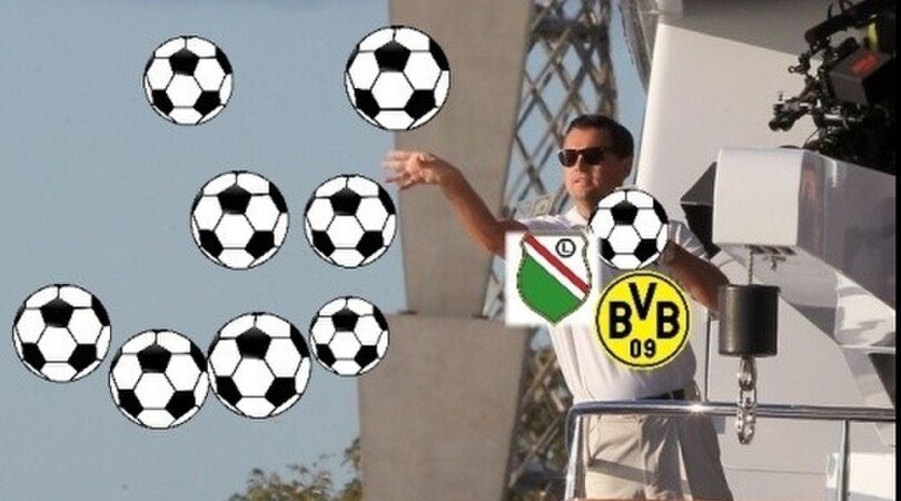 Borussia Dortmund-Legia Varsavia: l'ironia del web dopo il record di gol