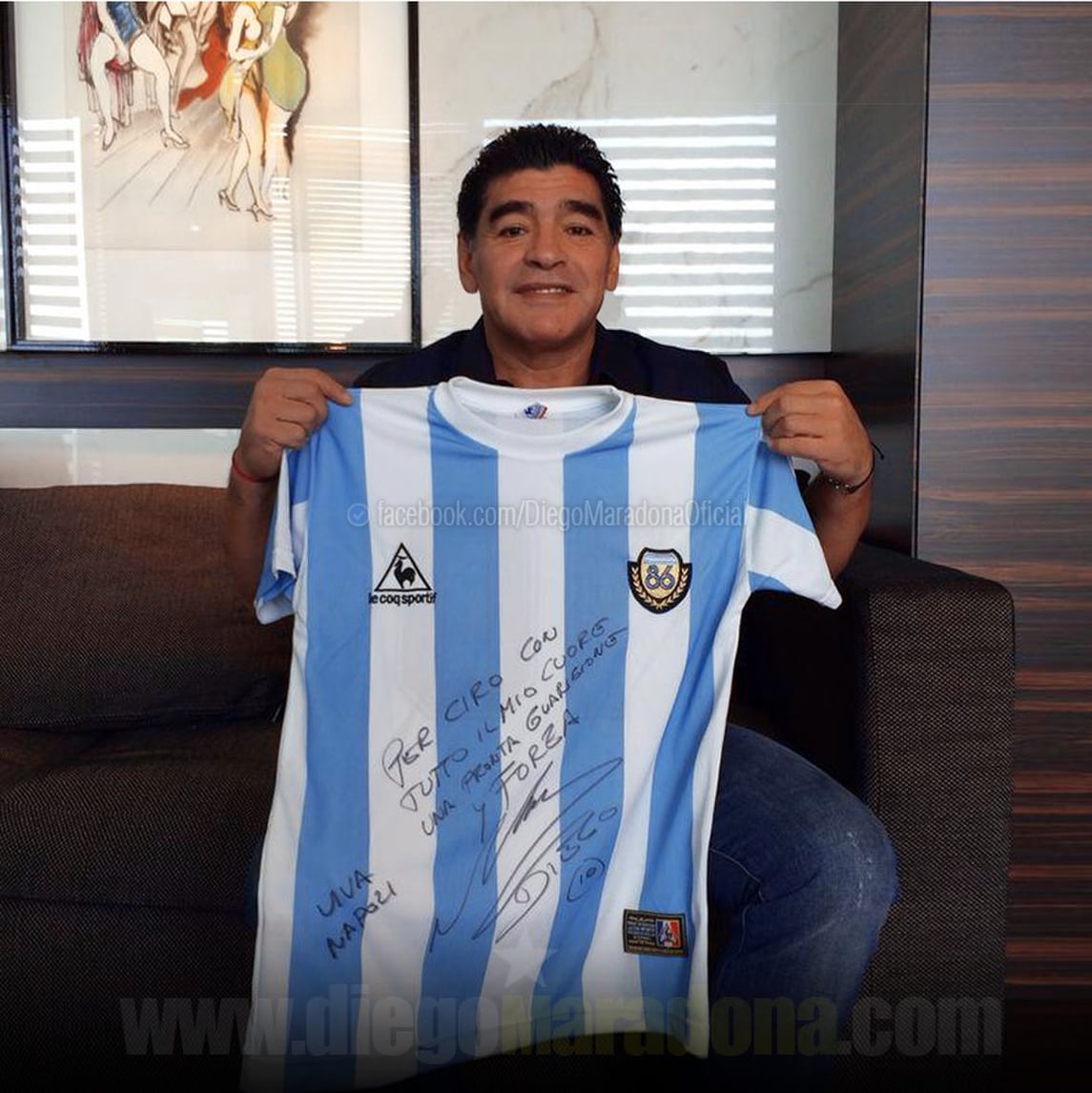 Ciro Esposito, il messaggio di Maradona: «Chi ama non dimentica»