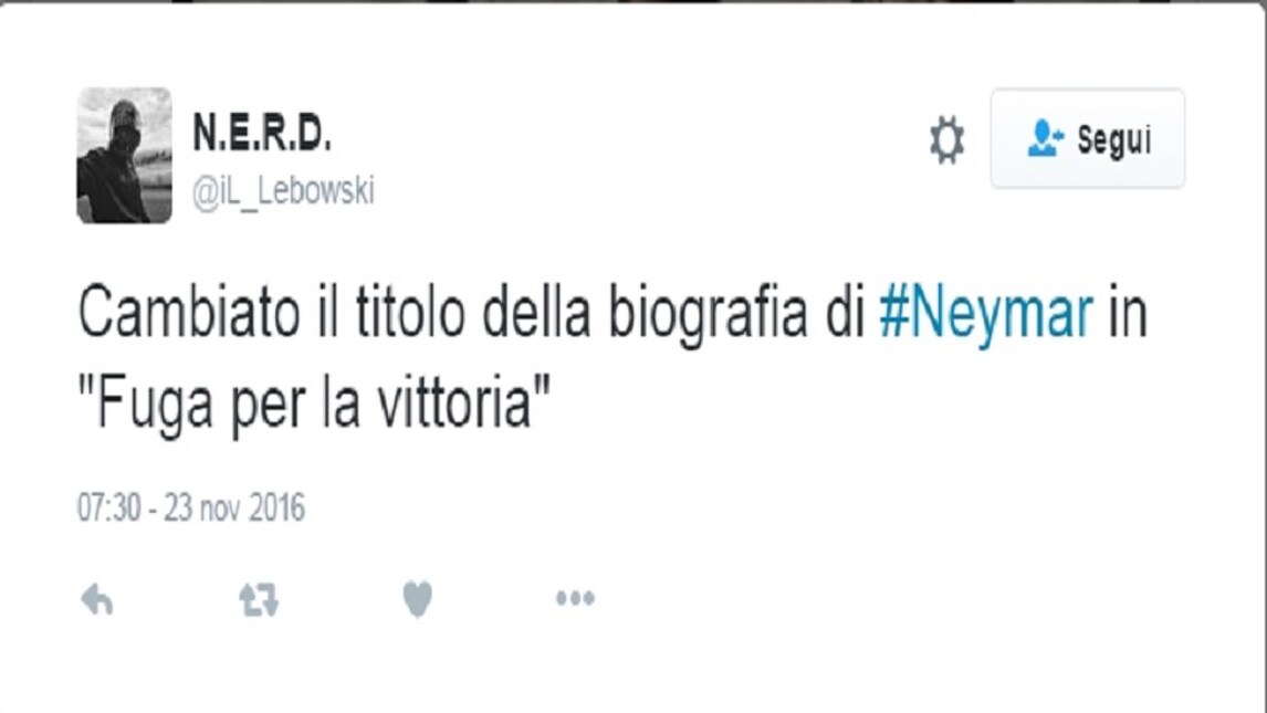 Neymar rischia il carcere, ma su Twitter non manca l'ironia