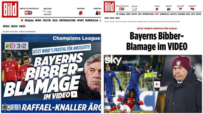 Bayern Monaco, la "Bild": «Tempi gelidi per Ancelotti»