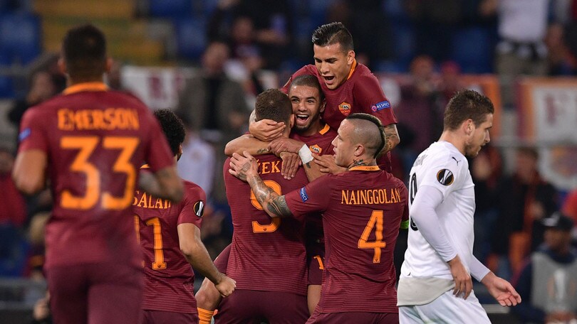 Roma-Viktoria Plzen 4-1: tre volte Dzeko per il passaggio del turno