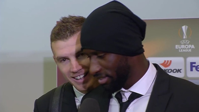 Roma, Dzeko show con Rüdiger: «Devi parlare italiano»