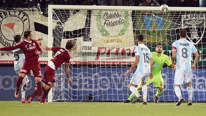 Serie B Spezia-Entella 1-1: Troiano replica a Valentini