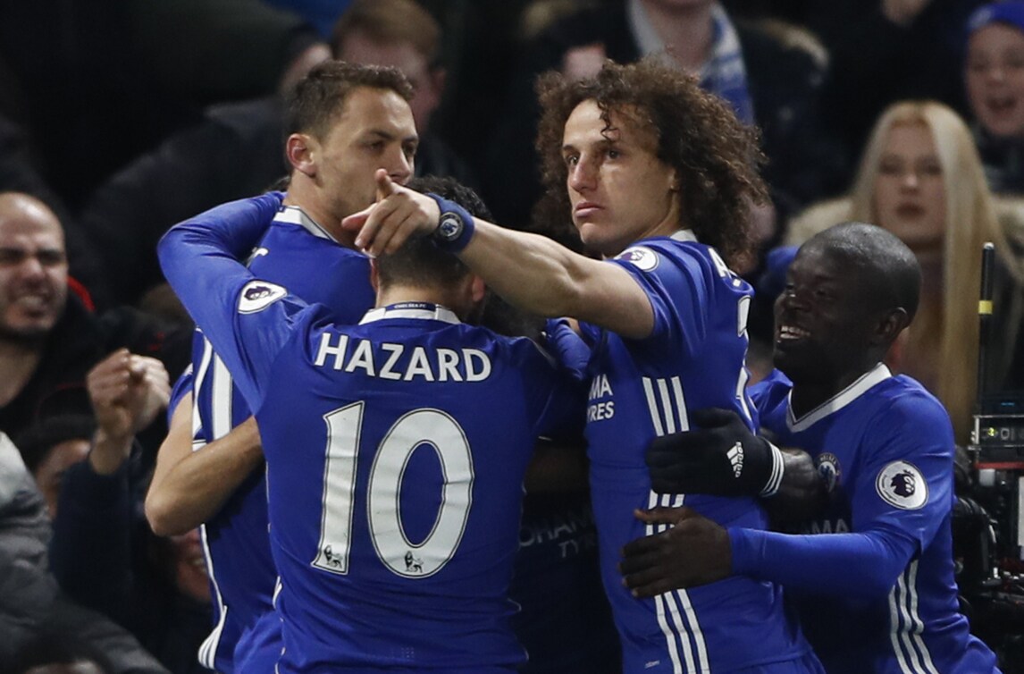 Chelsea-Tottenham 2-1: settima vittoria di fila, Conte in testa