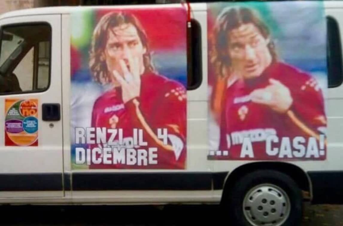 Totti: «Non sfruttate la mia immagine per il referendum»