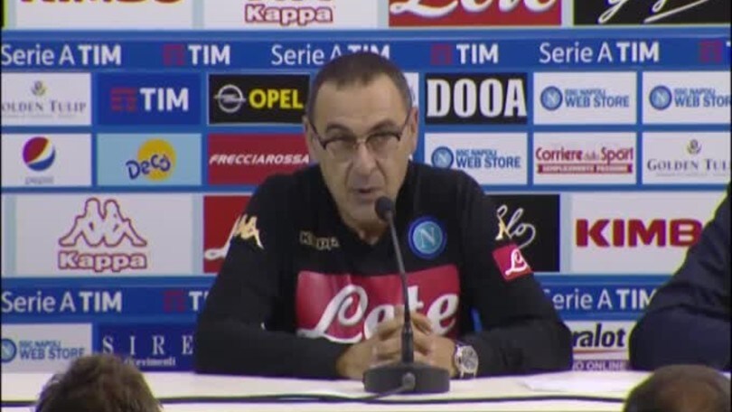 Sarri: "Non siamo in difficoltà"