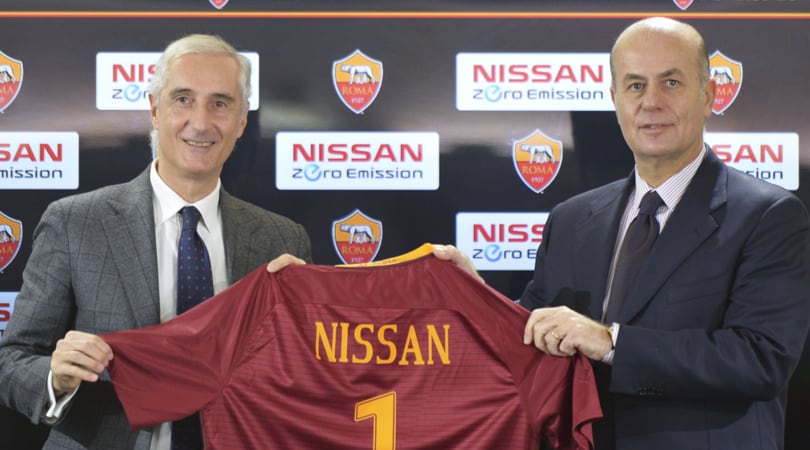 La Roma diventa green: partnership con Nissan