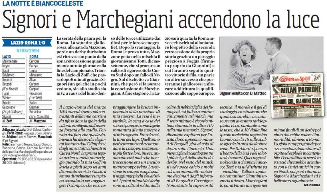 Signori e Marchegiani accendono la luce
