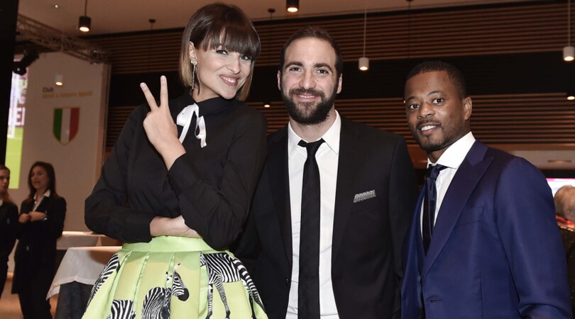 Juventus: Higuain ed Evra alla serata "Un'emozione dal 1897"