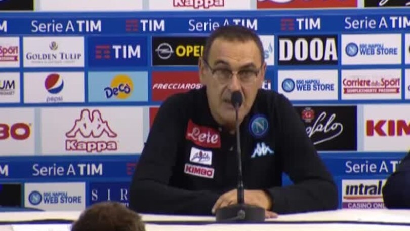 Sarri: "Con il Sassuolo meglio, ma con l'Inter più cattivi"