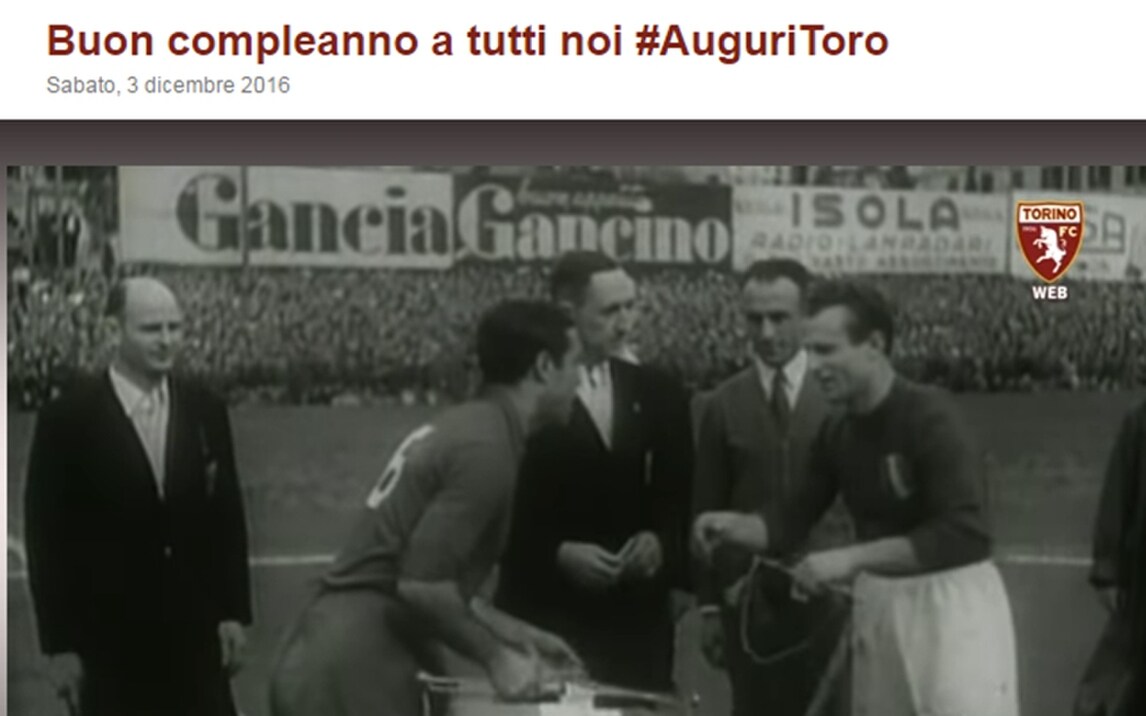 Buon compleanno Toro, 110 anni! Gli auguri sui social