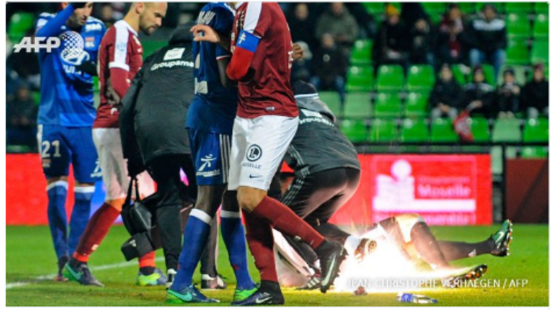 Ligue1: Metz-Lione sospesa, portiere Lopes colpito da due petardi