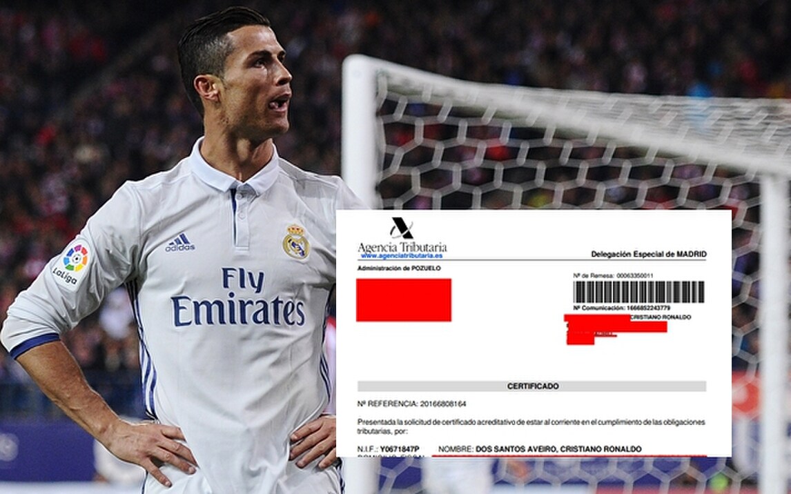 Football Leaks, Cr7: «Tasse ok» (documento esclusivo)