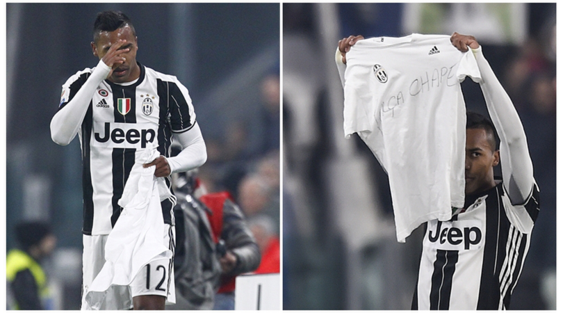 Alex Sandro, la maglia in ricordo della Chapecoense