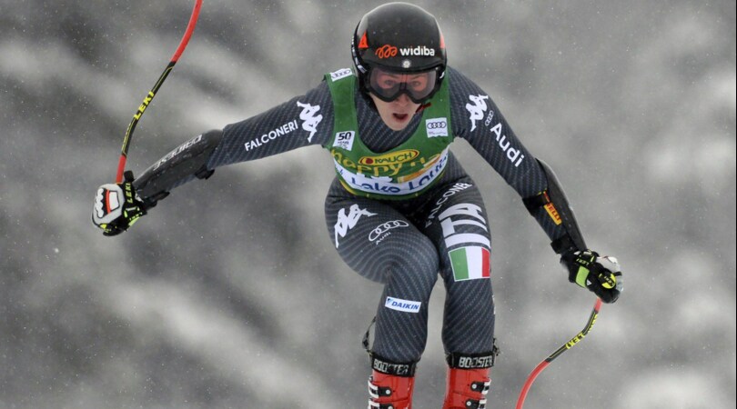 Sci, Goggia terza in SuperG a Lake Louis