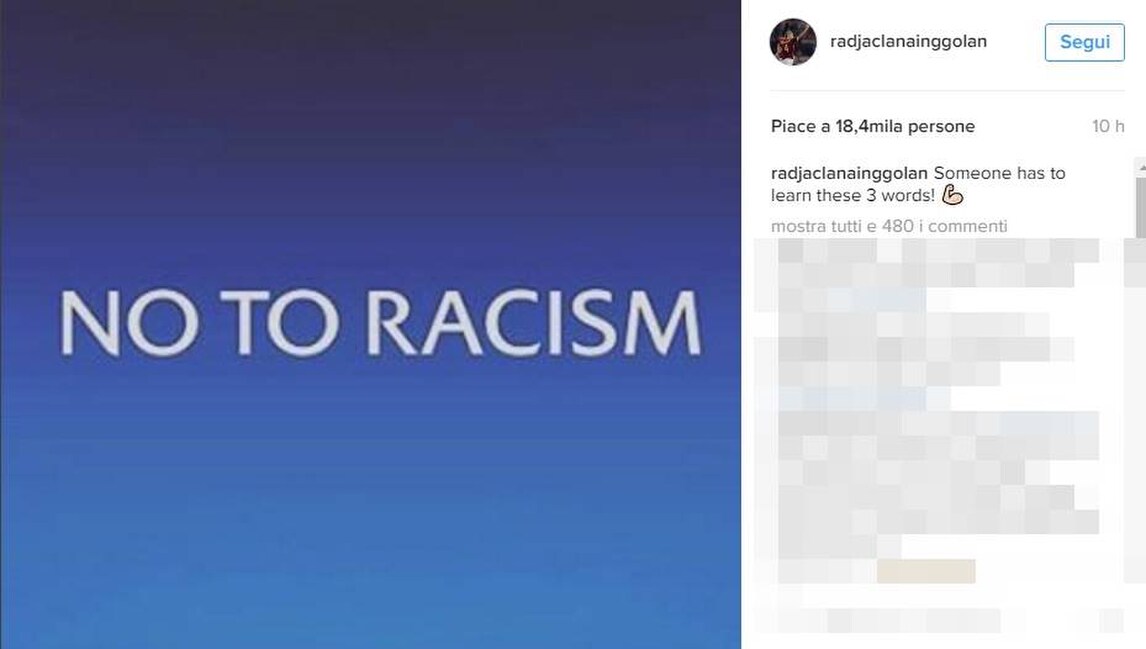 Nainggolan: «No al razzismo, qualcuno dovrebbe imparare queste tre parole»