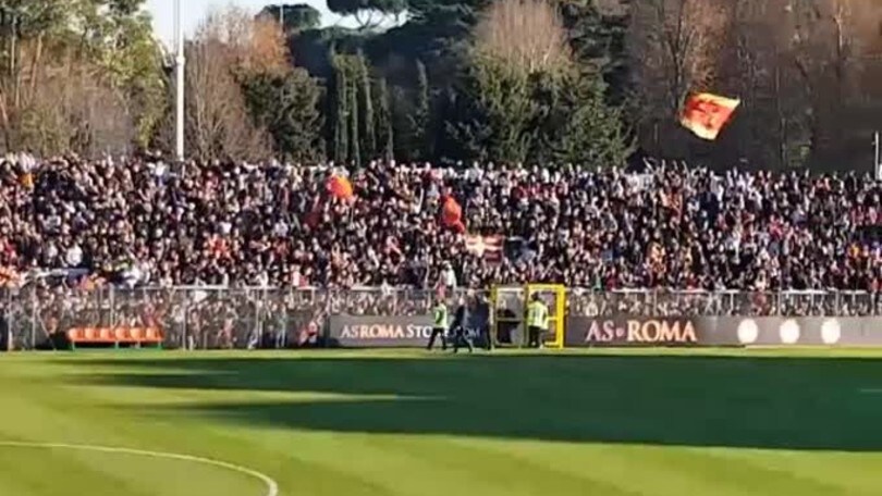 La Roma arriva al Tre Fontane