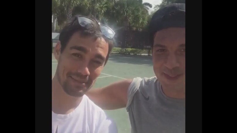Vieri e i tornei di tennis a Miami, con un maestro d'eccezione
