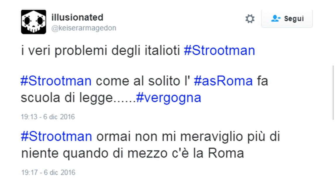 Squalifica Strootman, i tifosi della Roma non la prendono per niente bene