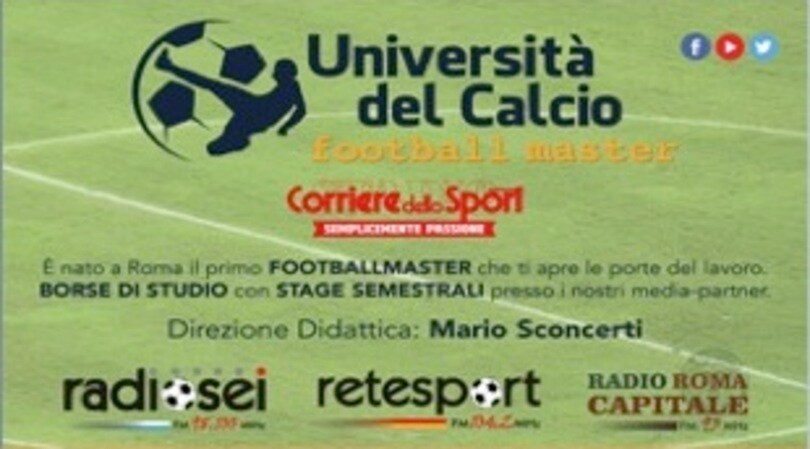 Università del calcio, il primo master sulla formazione sportiva
