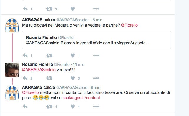 Lega Pro, l'Akragas vuole Fiorello: «Ci serve un attaccante»