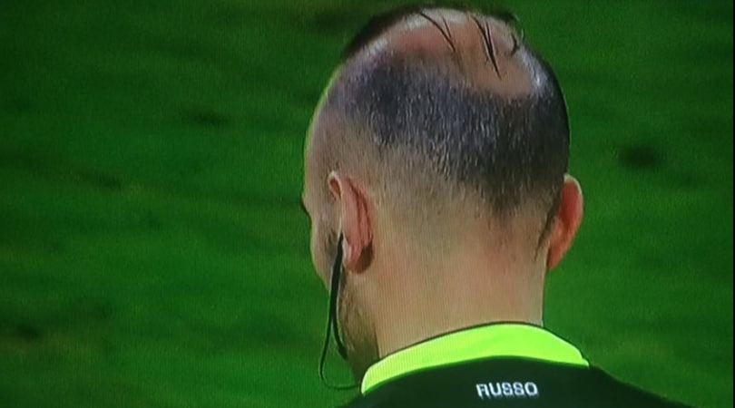 Sampdoria-Lazio, curioso look per l'arbitro Russo