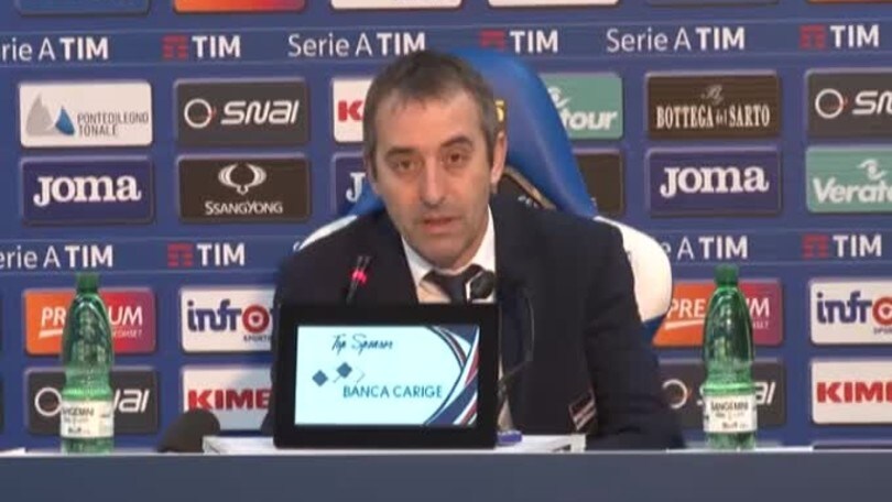 Giampaolo: "Lazio più forte. I miei hanno dato tutto"