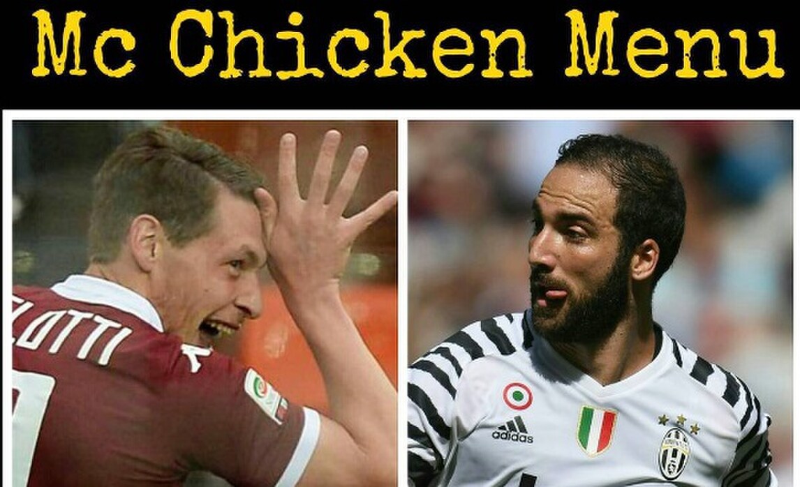 Higuain si mangia il "Gallo" Belotti. Che ironie su Torino-Juve!