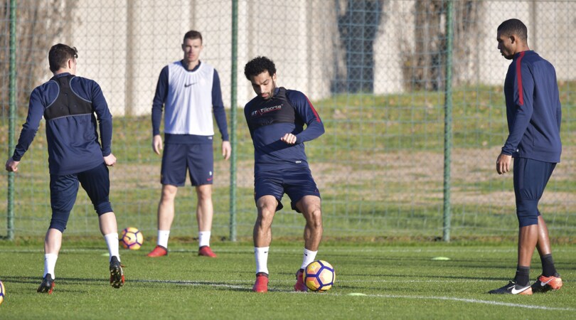 Roma, Salah di nuovo in gruppo